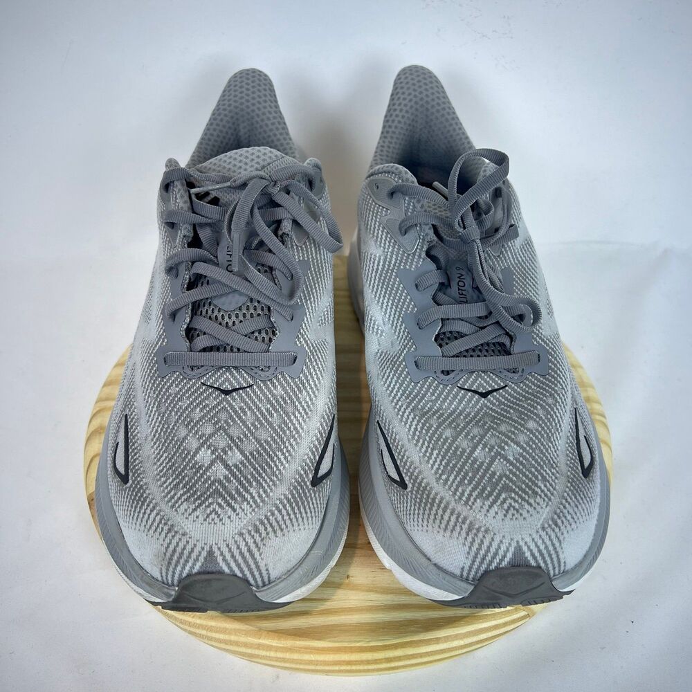 Hoka One Mens Clifton 9 Wide | Size 11 2E Harbor Mist/Black 1132210-HMBC